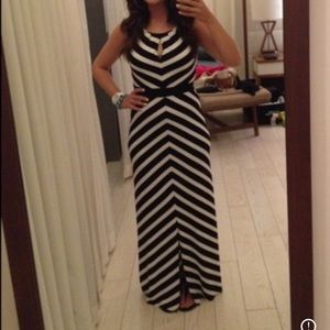 White House Black Market Striped Maxi Dress